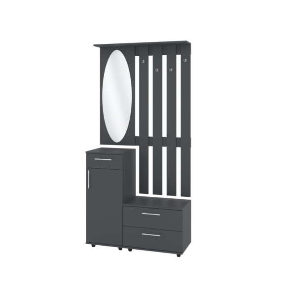 Вішалка з дзеркалом та тумбою Вернісаж