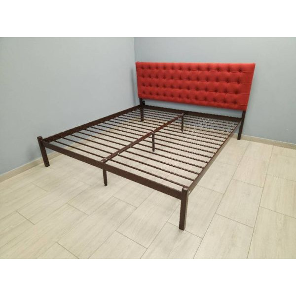 Кровать металлическая с мягким изголовьем Глория Tenero