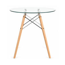 Стіл Імз Eames скляний круглий д. 80 см