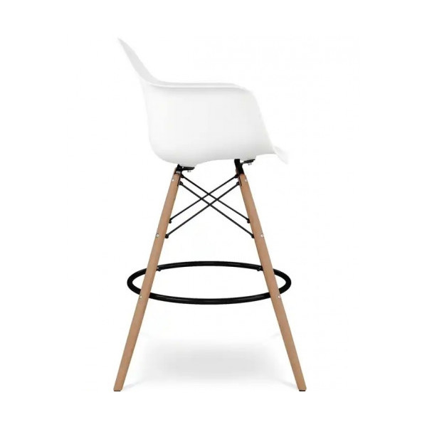 Стілець Тауер Вуд Eames барний високий білий