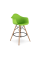 Стілець Тауер Вуд Eames барний високий зелений