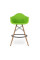 Стілець Тауер Вуд Eames барний високий зелений