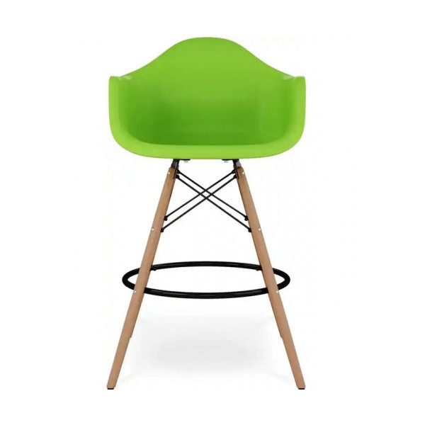 Стілець Тауер Вуд Eames барний високий зелений