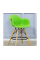 Стілець Тауер Вуд Eames барний високий зелений