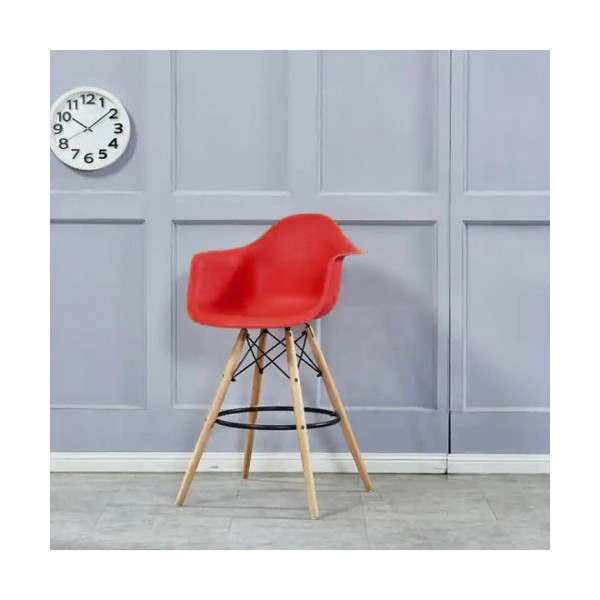Стілець Тауер Вуд Eames барний високий червоний