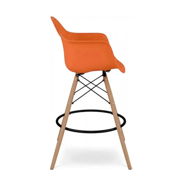 Стілець Тауер Вуд Eames барний високий помаранчевий