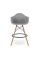 Стілець Тауер Вуд Eames барний високий сірий
