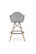 Стілець Тауер Вуд Eames барний високий сірий