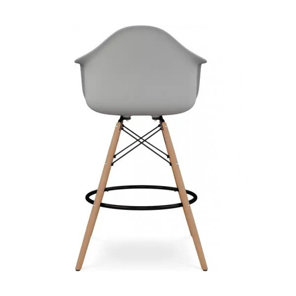 Стілець Тауер Вуд Eames барний високий сірий