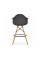 Стілець Тауер Вуд Eames барний високий чорний