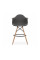 Стілець Тауер Вуд Eames барний високий чорний