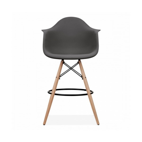 Стілець Тауер Вуд Eames барний високий чорний