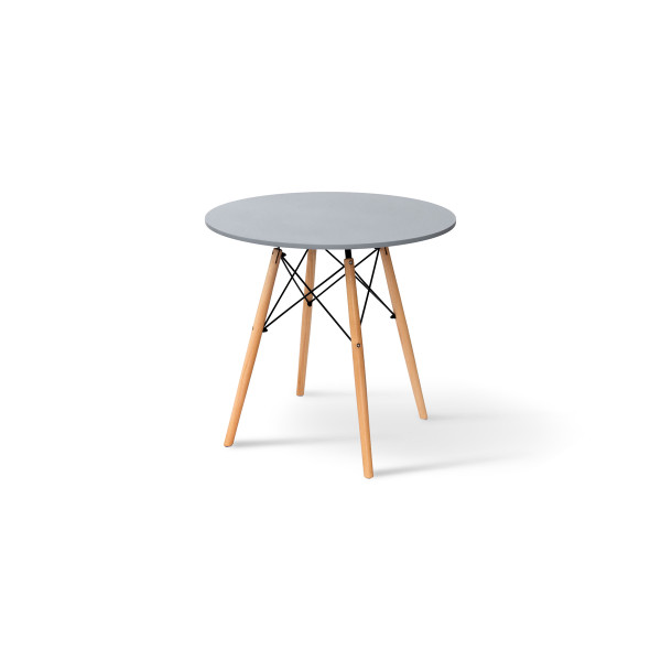 Стіл обідній ЕТНА MDF (D=80cm), сірий