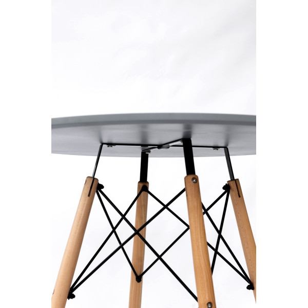 Стіл обідній ЕТНА MDF (D=80cm), сірий