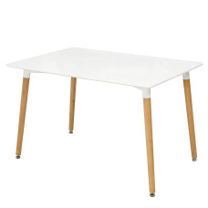Стіл обідній ВЕЗУВІЙ MDF 120*80, білий