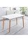 Стіл обідній ВЕЗУВІЙ MDF 120*80, білий