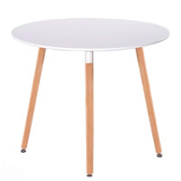 Стіл обідній СІРІУС (Китай) MDF (D=80cm), білий
