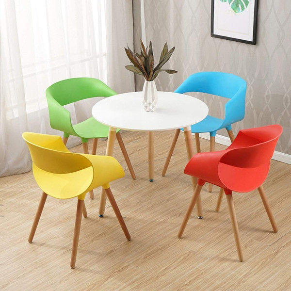 Стіл обідній СІРІУС (Китай) MDF (D=80cm), білий