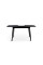 Стіл Соло 110(+35)*70 чорний метал/мрамор чорн
